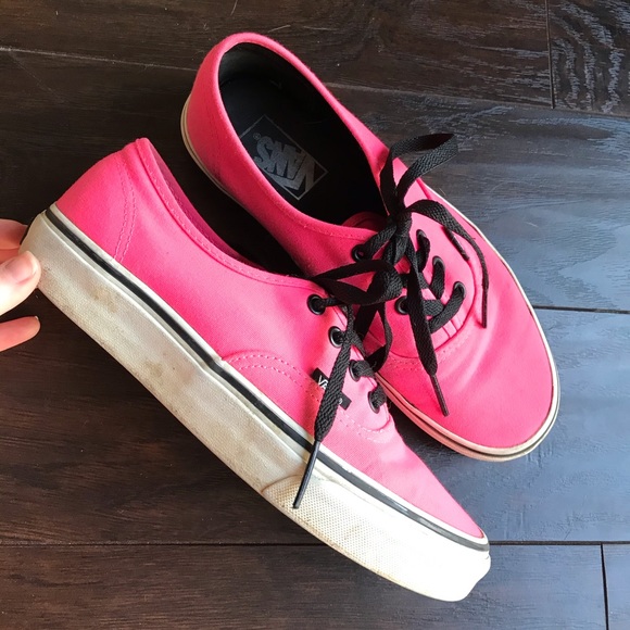 Vans Shoes - Vans hot pink authentics